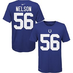 Nike Youth Indianapolis Colts Quenton Nelson #56 Logo Blue T-Shirt