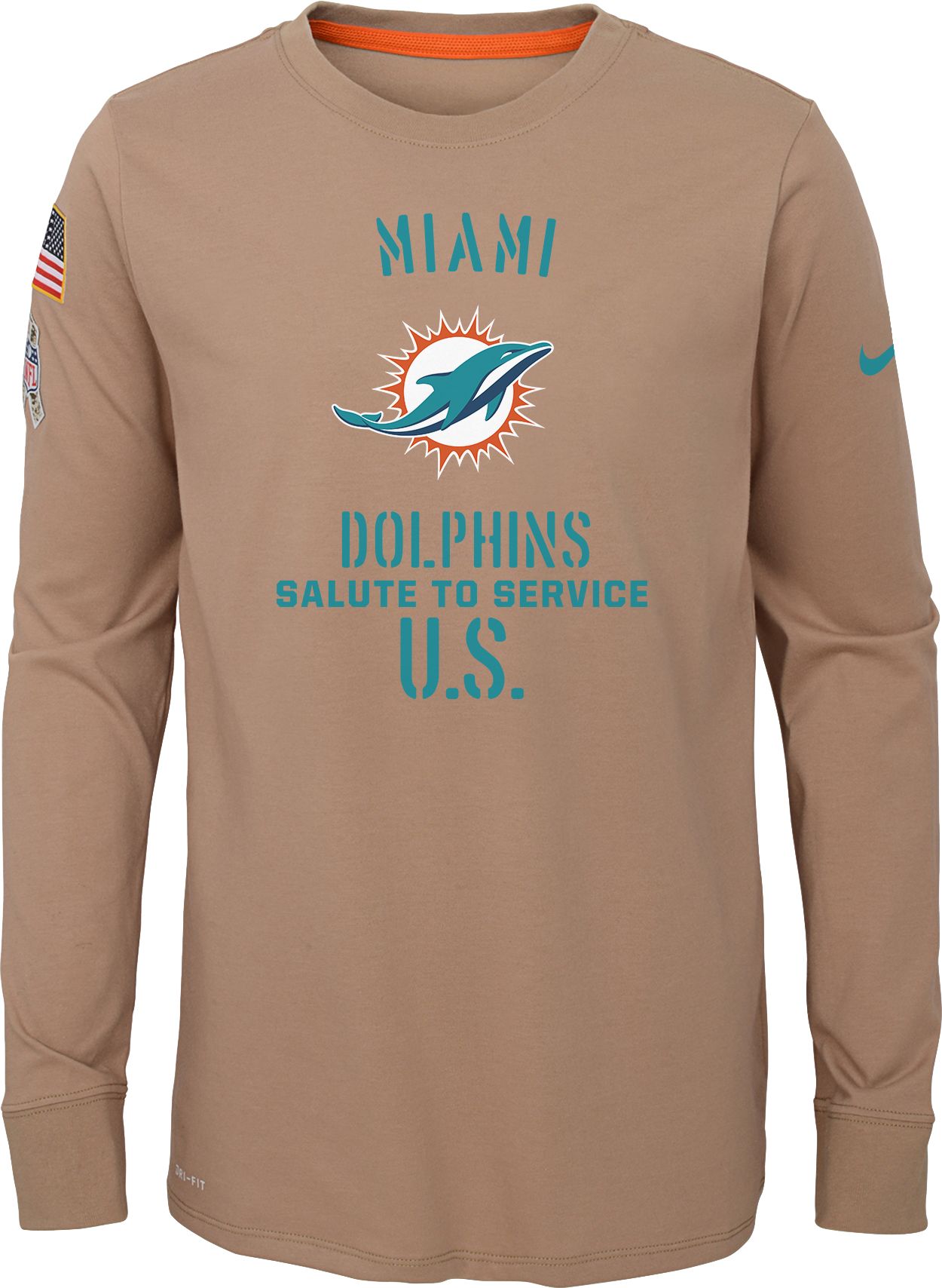 miami dolphins dri fit shirt