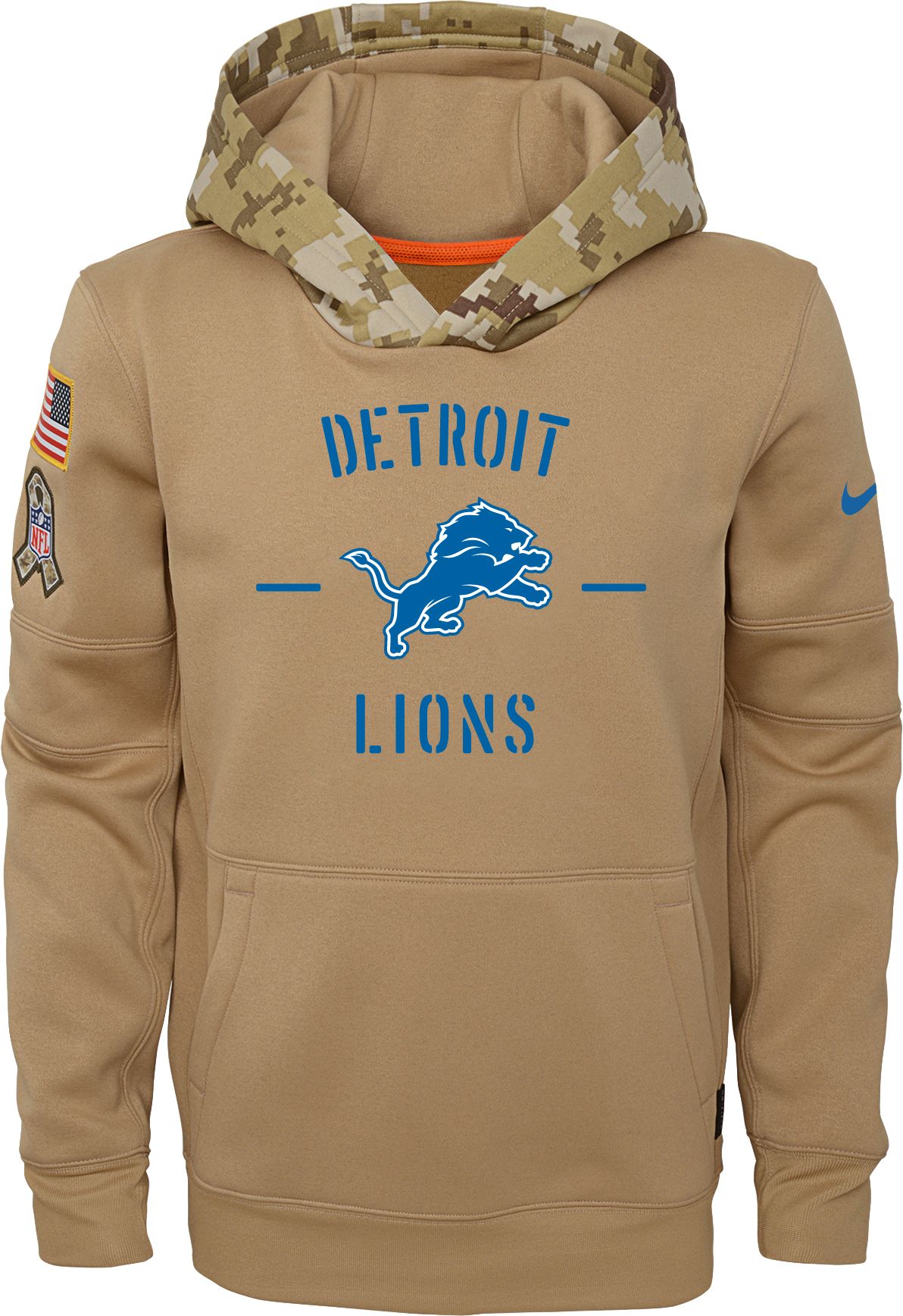 detroit lions salute to service hoodie xl