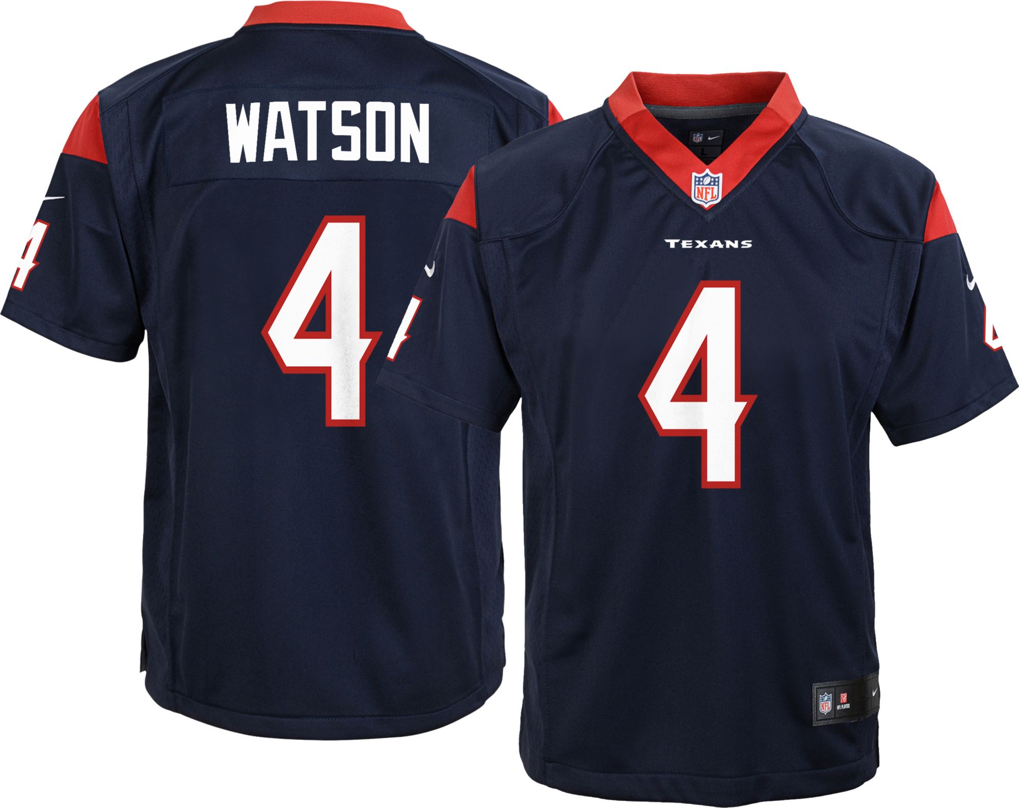 white and silver texans jersey