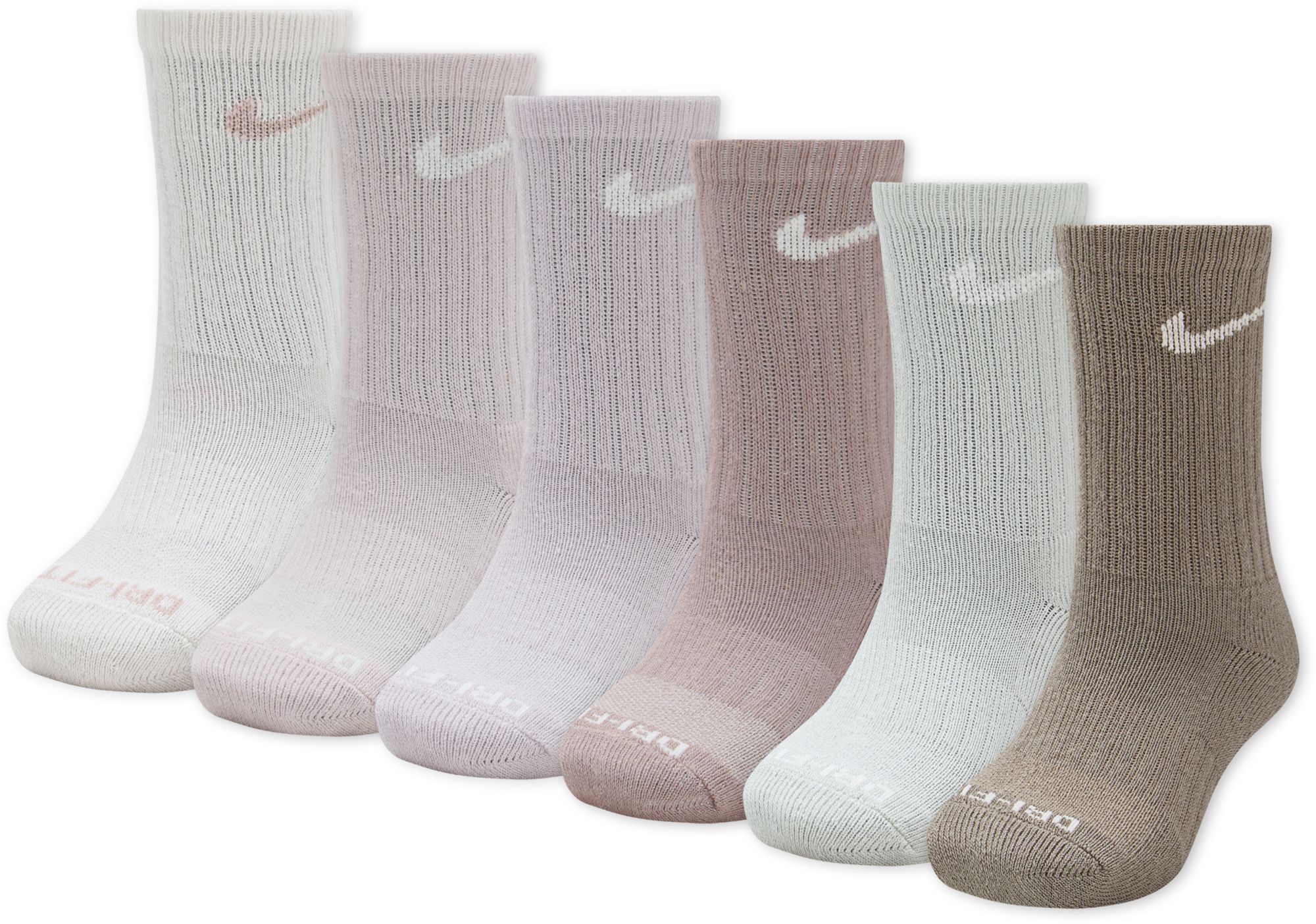 Nike Little Kids' Performance Basic Crew Socks - 6 Pack
