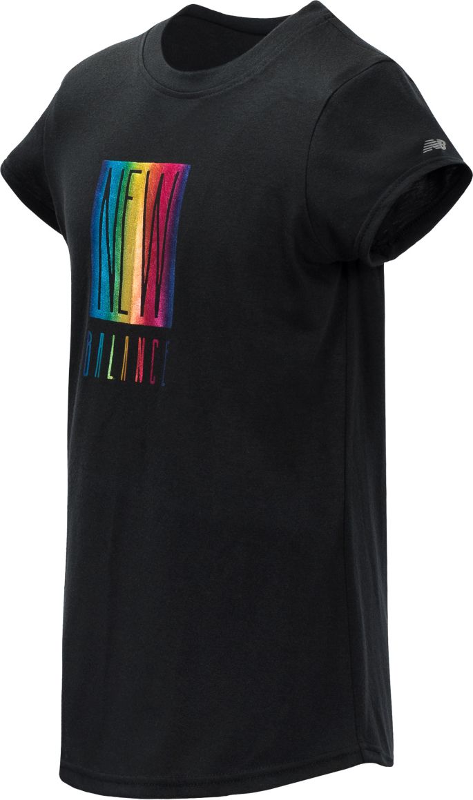 New Balance Girl S Rainbow Foil T Shirt Dick S Sporting Goods