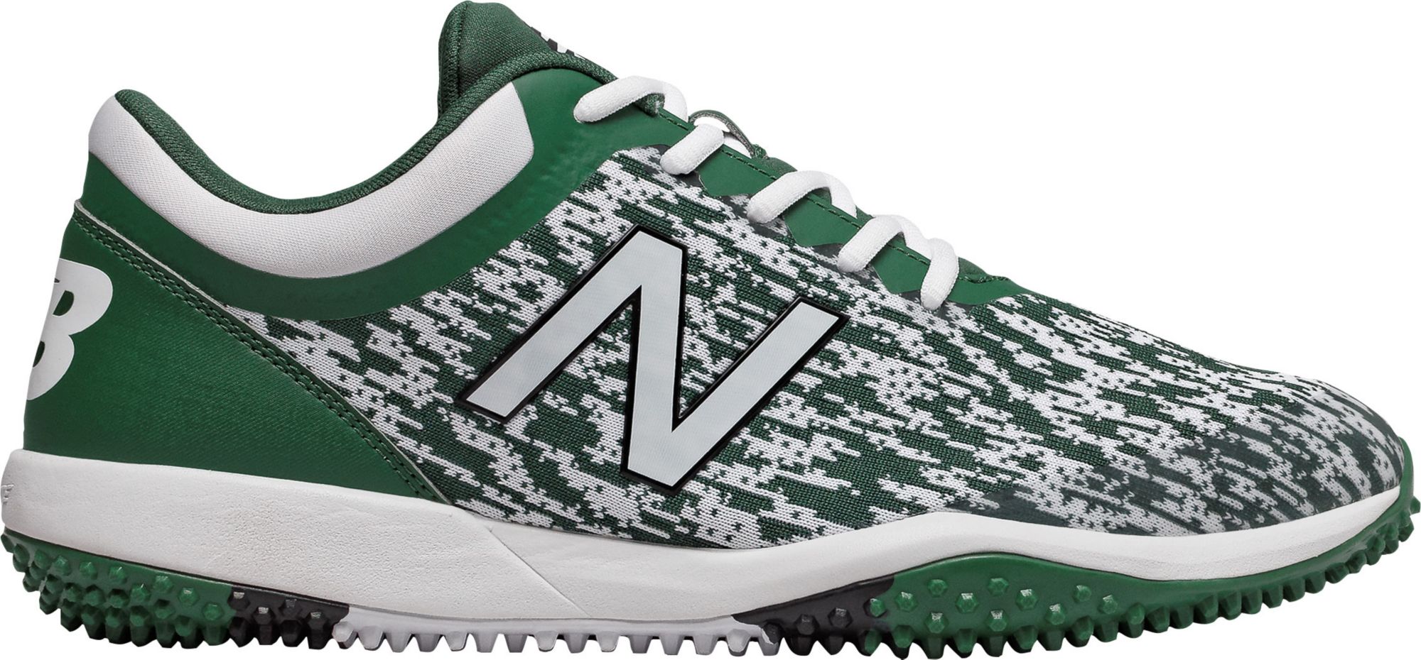 green and yellow baseball cleats