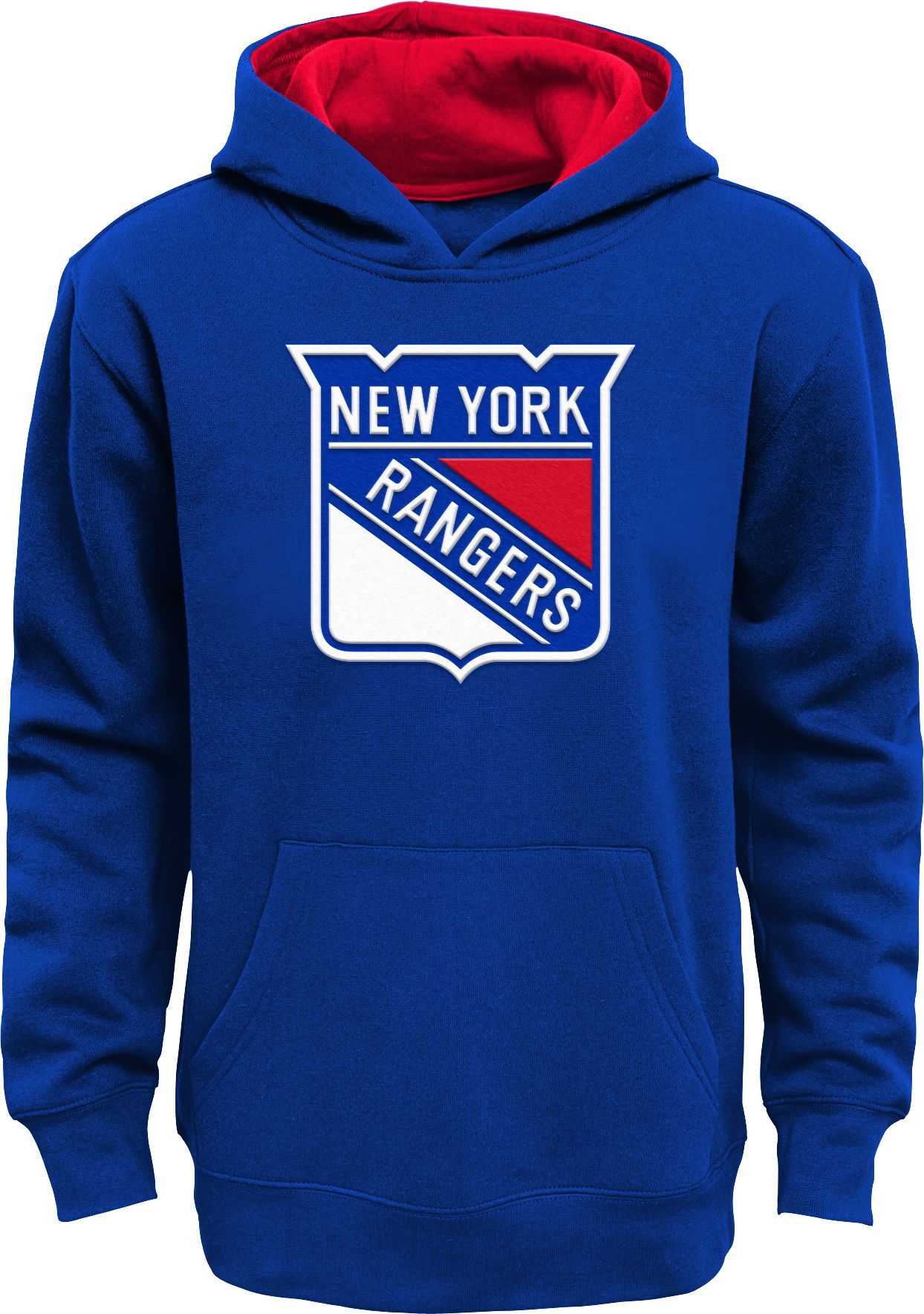 NHL Youth New York Rangers Prime Fleece Royal Pullover Hoodie