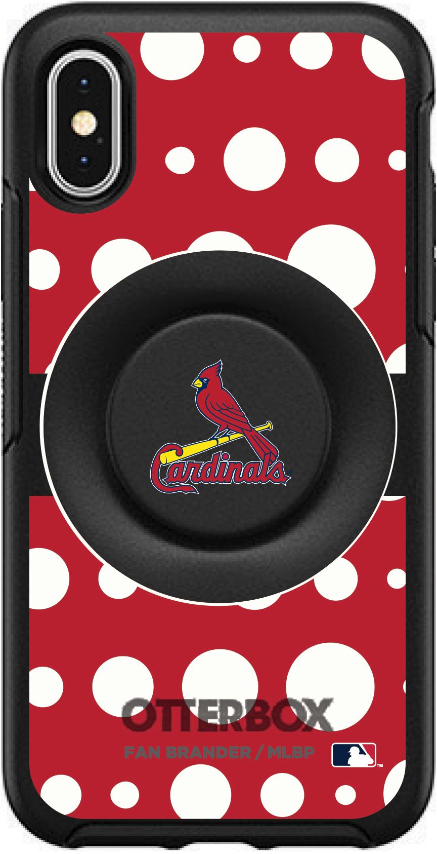 Otterbox / St. Louis Cardinals Polka Dot iPhone Case with PopSocket