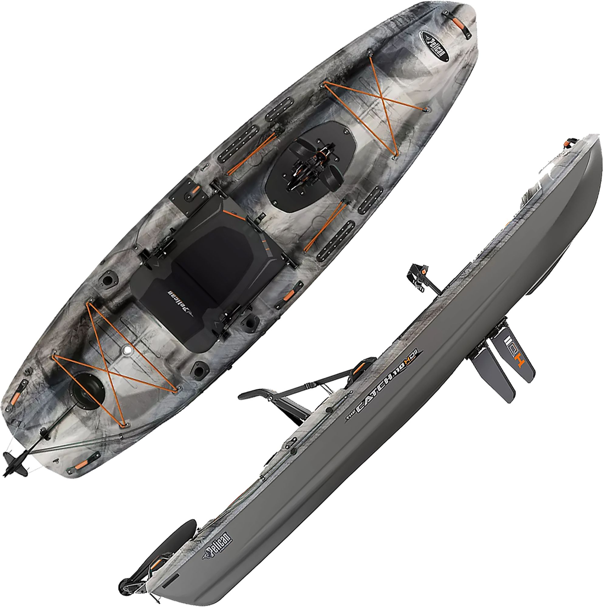 Photos - Kayak / Canoe Pelican The Catch 110 Hydryve II Angler Kayak, Outback 19PEPUCTCH110HYDRPS