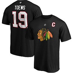 NHL Men's Chicago Blackhawks Jonathan Toews #19 Black Player T-Shirt