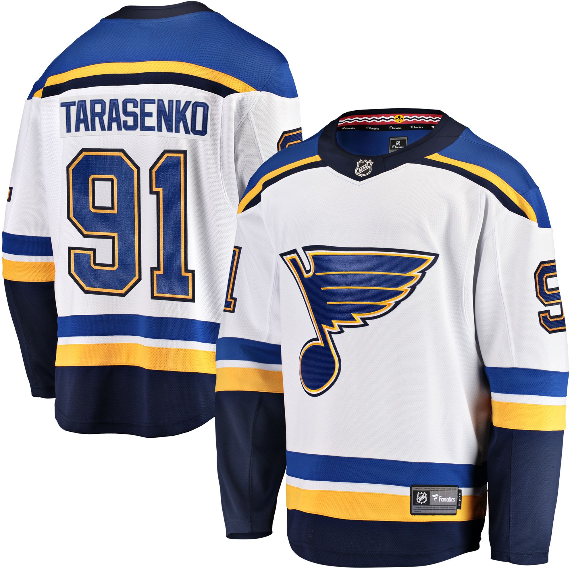 Fanatics Branded NHL Men's St. Louis Blues Vladimir Tarasenko #91 Royal Player T-Shirt, Medium