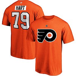 NHL Men's Philadelphia Flyers Carter Hart #79 Orange Player T-Shirt