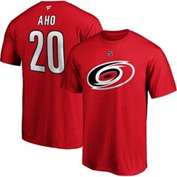 NHL Men's Carolina Hurricanes Sebastian Aho #20 Red Player T-Shirt