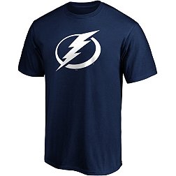NHL Men's Tampa Bay Lightning Primary Logo Blue T-Shirt