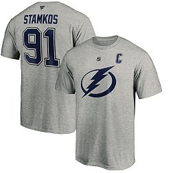NHL Men's Tampa Bay Lightning Steven Stamkos #91  Grey Player T-Shirt