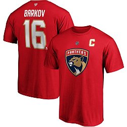 NHL Men's Florida Panthers Aleksandrew Barkov Jr. #16 Red Player T-Shirt