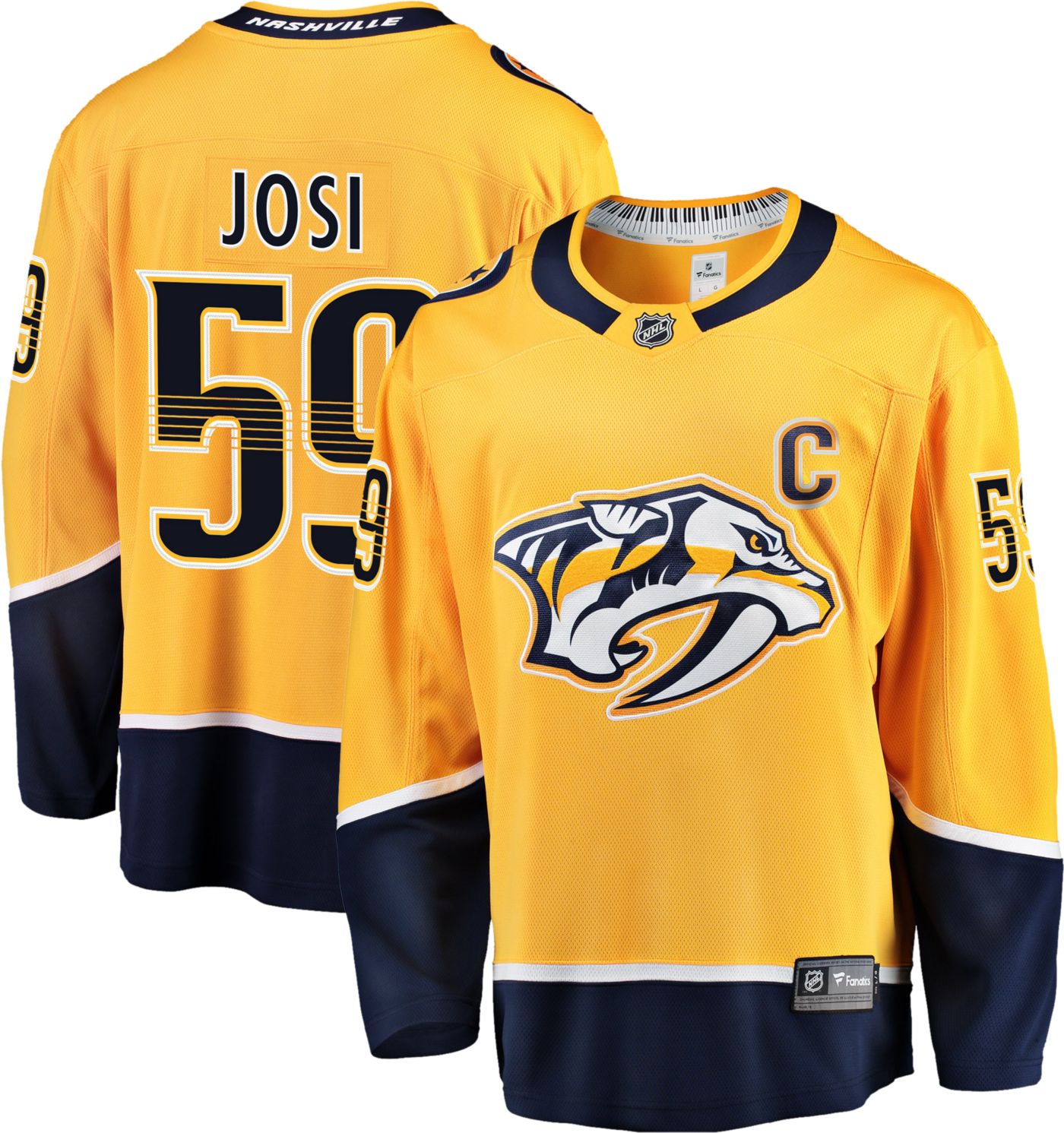 NHL Men's Nashville Predators Roman Josi #59 Breakaway Home Replica