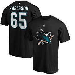 NHL Men's San Jose Sharks Erik Karlsson #65 Black Player T-Shirt