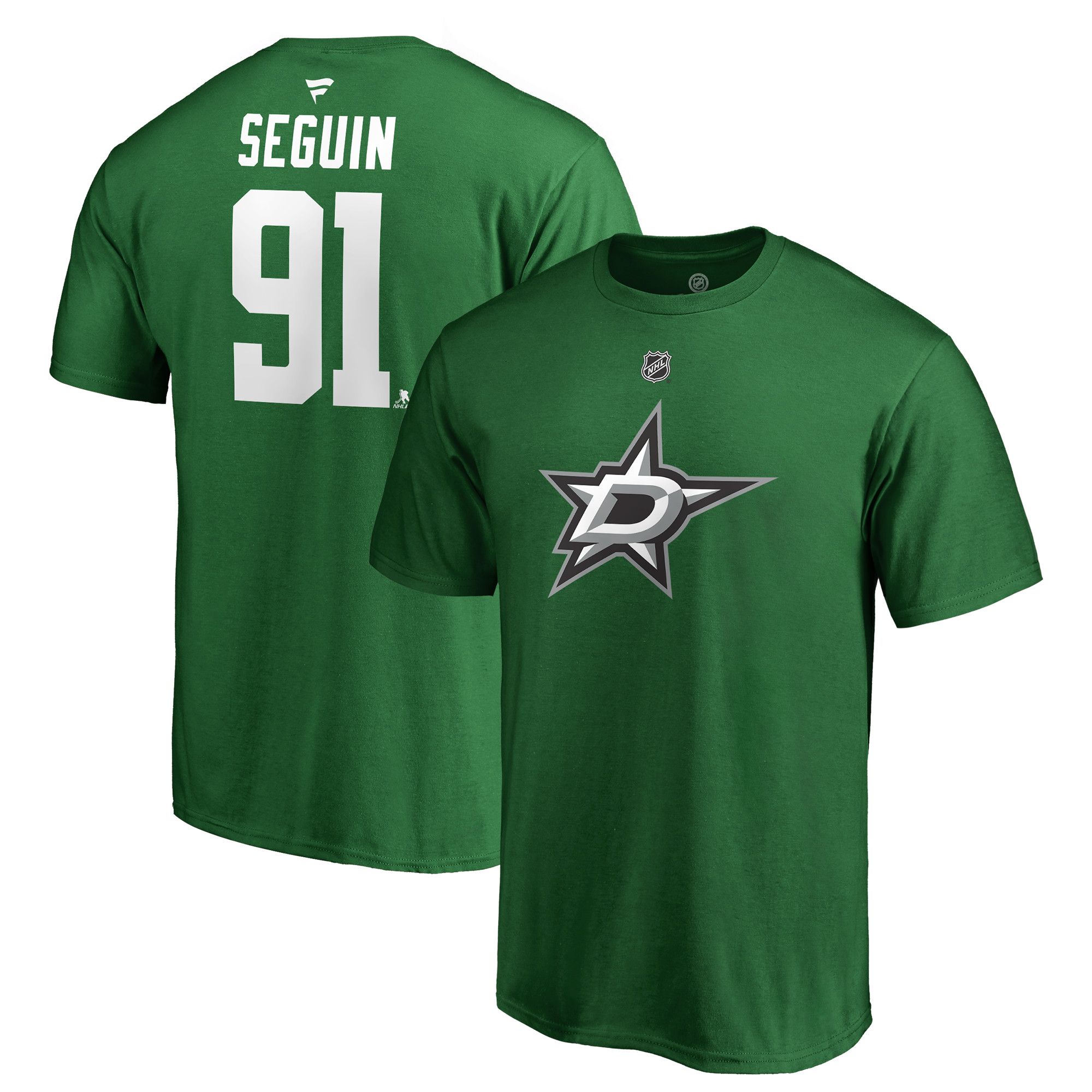 NHL Men's Dallas Stars Tyler Seguin #91 Green Player T-Shirt