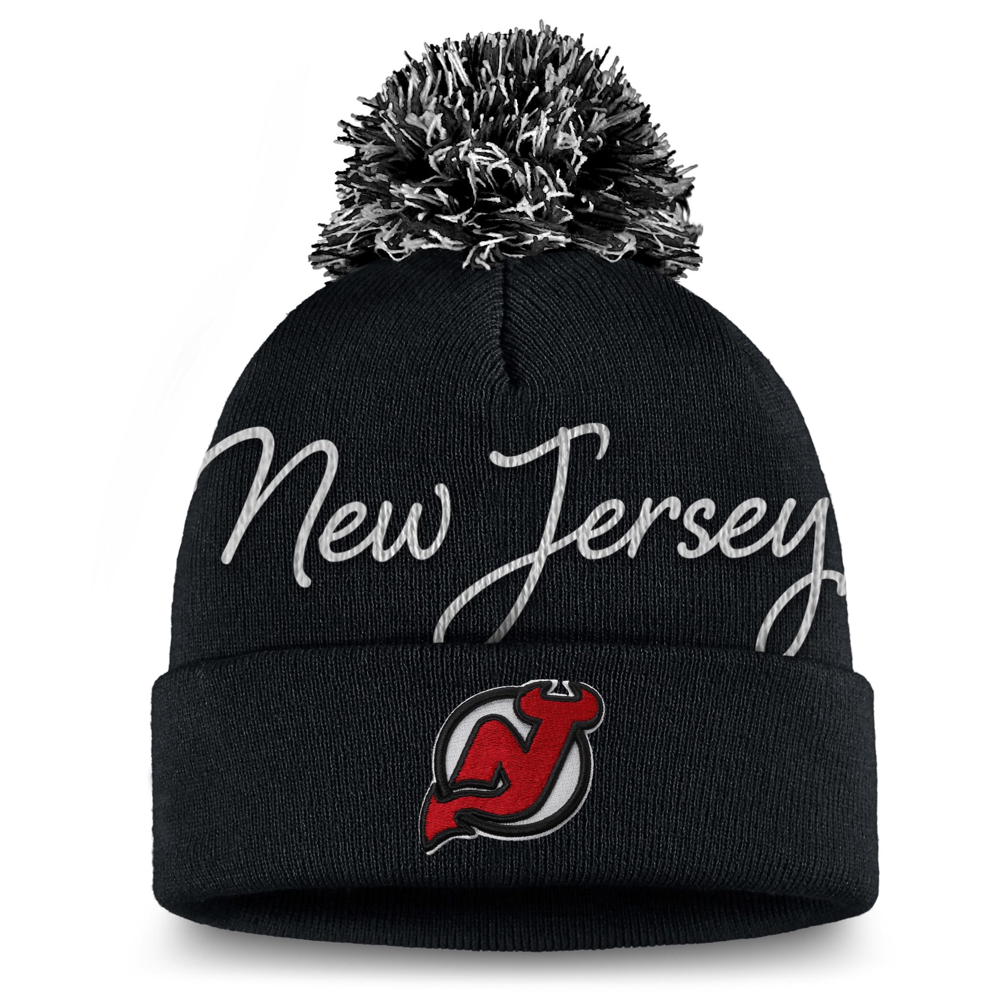 Men's Fanatics Branded Red New Jersey Devils Core Primary Logo Flex Hat