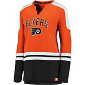 NHL Women's Philadelphia Flyers Slapshot Orange Long Sleeve T-Shirt