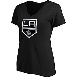 NHL Women's Los Angeles Kings Primary Logo Black V-Neck T-Shirt