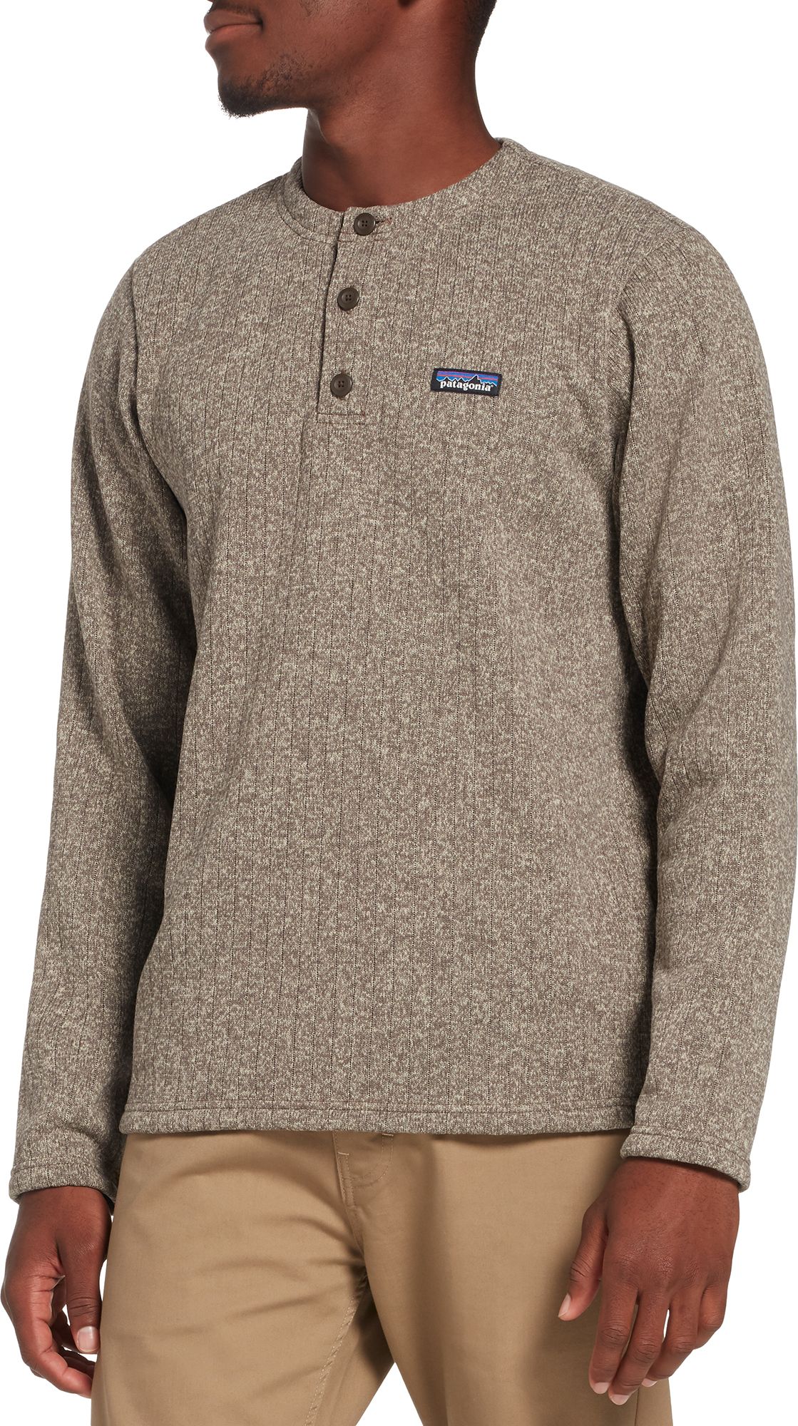 Pale Khaki Rib Knit
