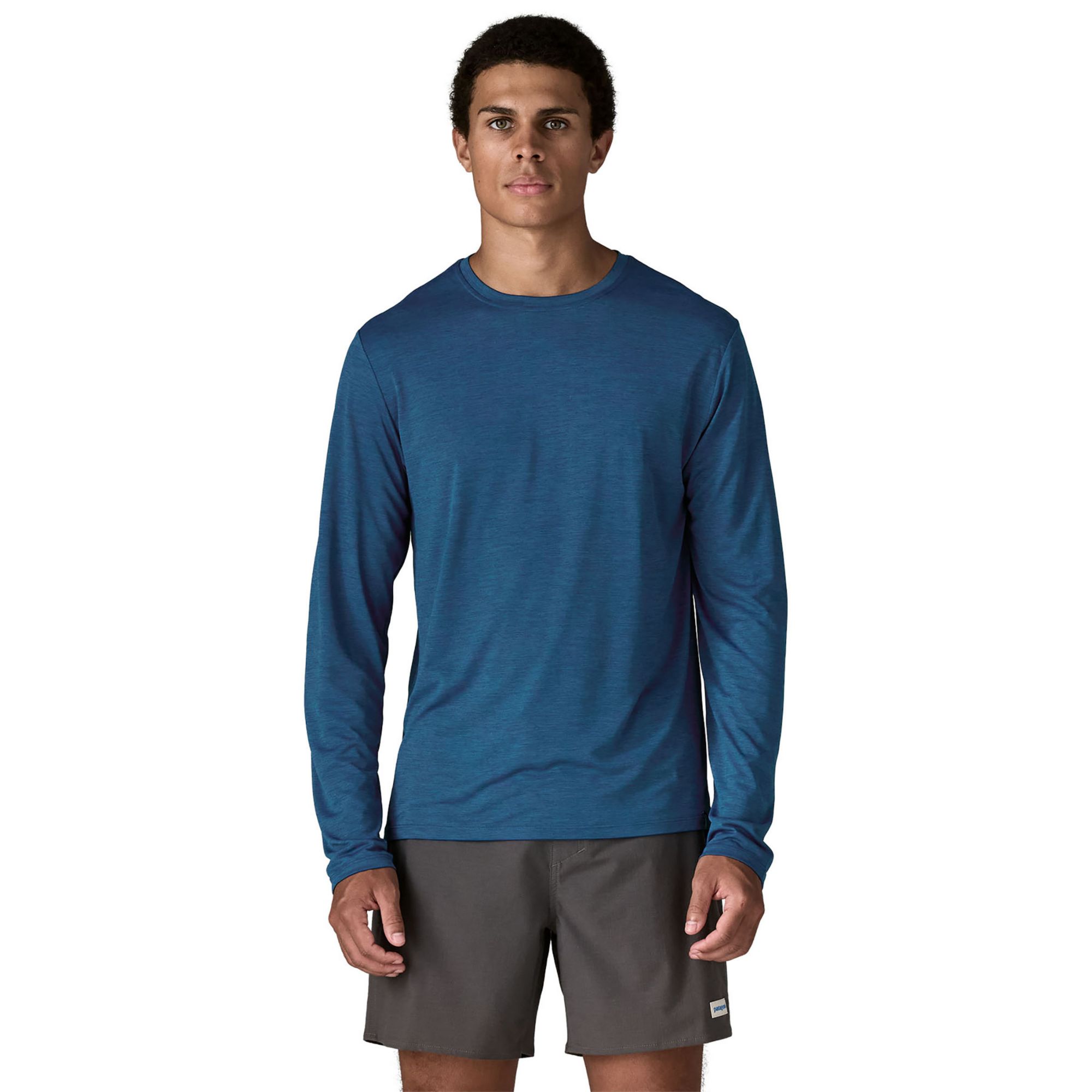 Patagonia Men's Capilene Cool Daily Long Sleeve Shirt - Blue