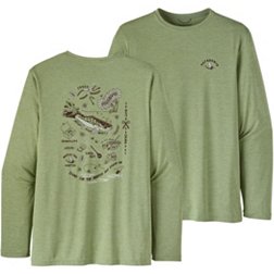Patagonia Men's Fish Graphic Capilene Cool Long Sleeve Shirt