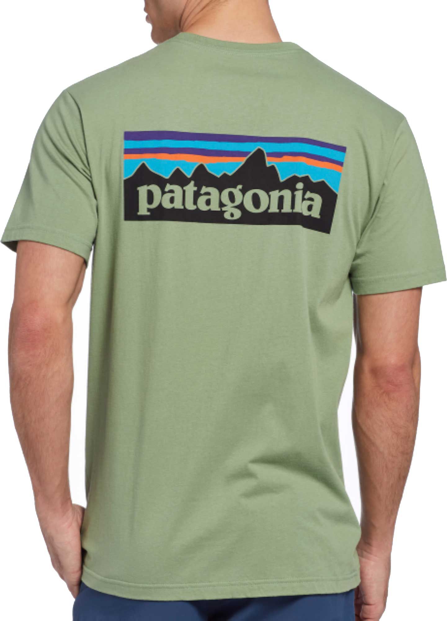 mint green patagonia shirt