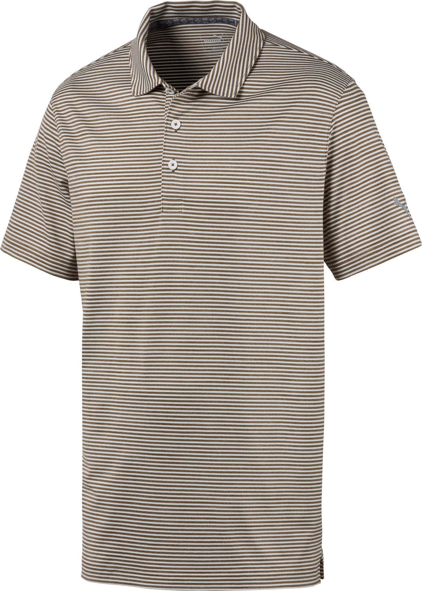 PUMA Men's Caddie Stripe Golf Polo