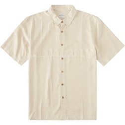 Quiksilver Men's Waterman Tahiti Palms 4 Short Sleeve Shirt