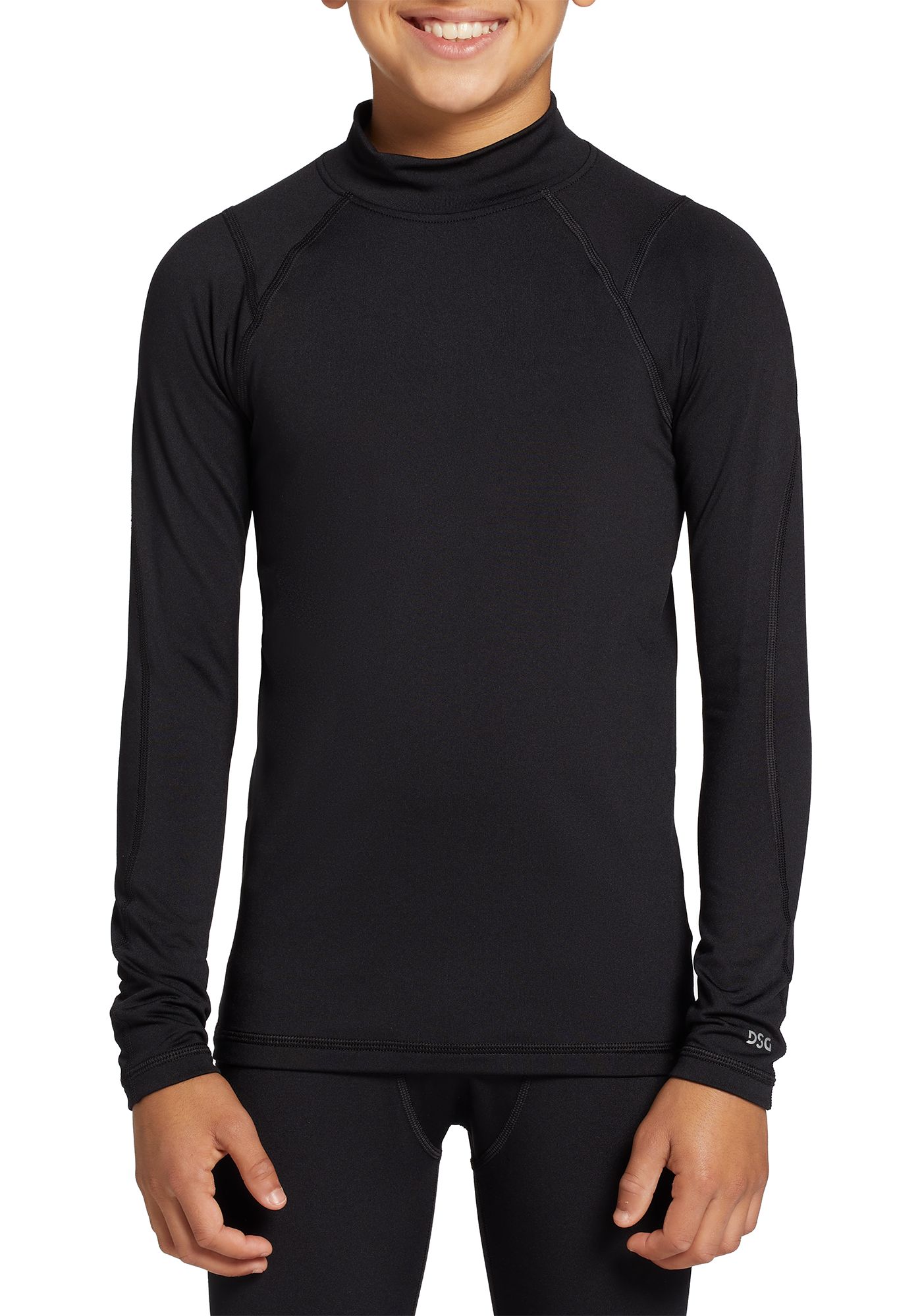 Download DSG Boys' Cold Weather Compression Mock Neck Long Sleeve ...