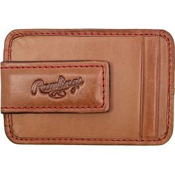 Rawlings Baseball Stitch Leather Front Pocket Magnetic Wallet