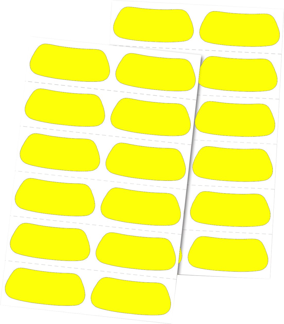 Rawlings Eye Black Stickers - 12 Pair Pack - Yellow