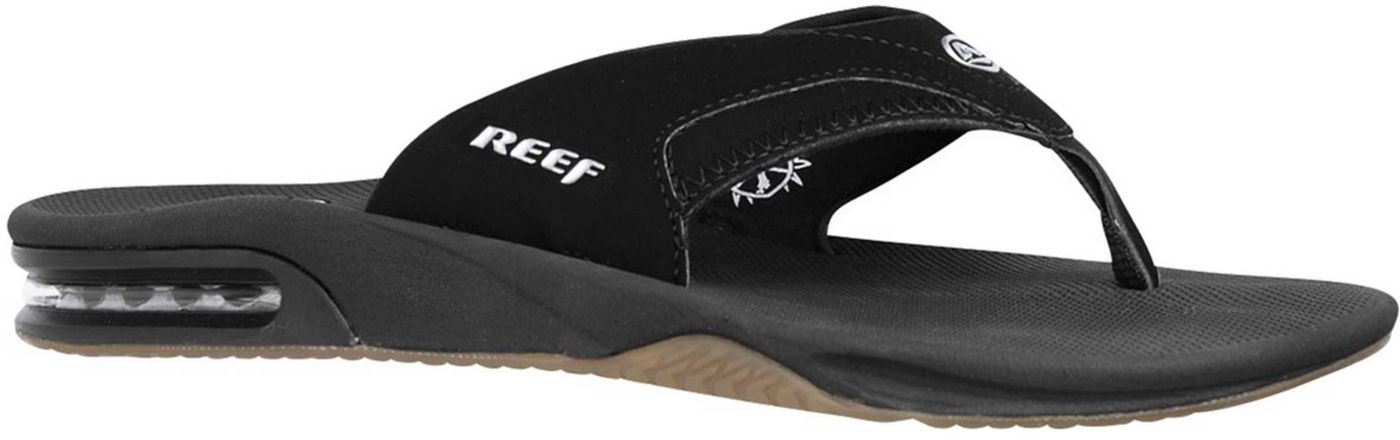 reef silver flip flops