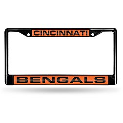 Rico Cincinnati Bengals Black Laser Chrome License Plate Frame