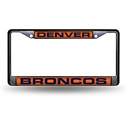Rico Denver Broncos Black Laser Chrome License Plate Frame