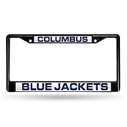 Rico Columbus Bluejackets Black Laser Chrome License Plate Frame