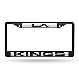 Rico Los Angeles Kinga Black Laser Chrome License Plate Frame