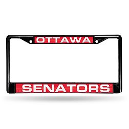 Rico Ottawa Senators Black Laser Chrome License Plate Frame
