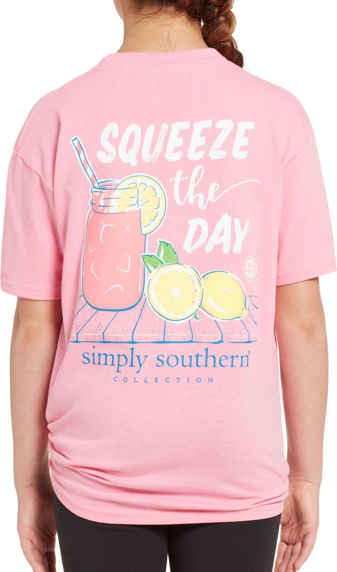 Simply Southern Girls Short Sleeve Squeeze T Shirt Field Stream