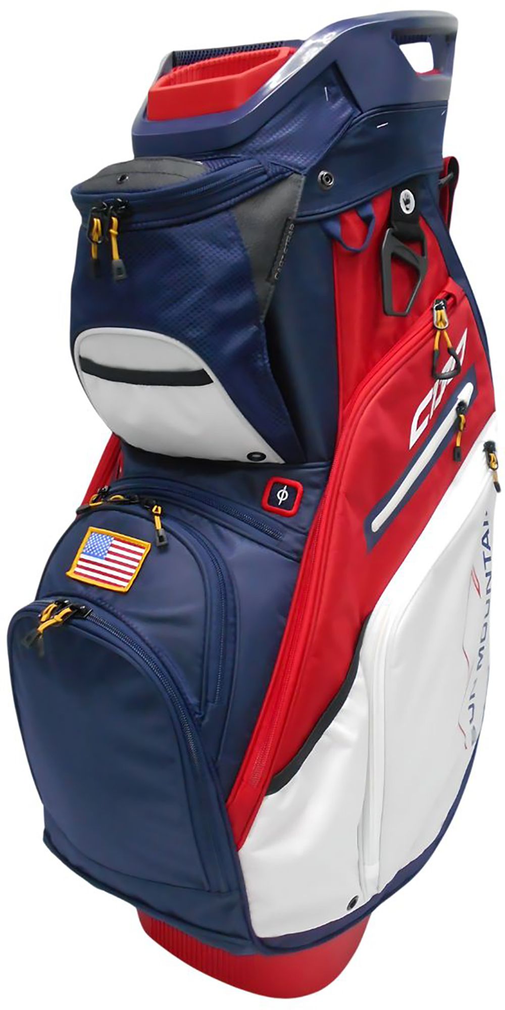 Sun Mountain 2021 C-130 Cart Golf Bag, Men's, Navy/White/Red