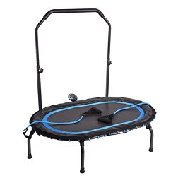 JOYIN 38 in. Round Black and Blue 4-Way Foldable Mini Trampoline, Trampoline  Indoor Outdoor Recreational Trampoline for Adults 70009 - The Home Depot