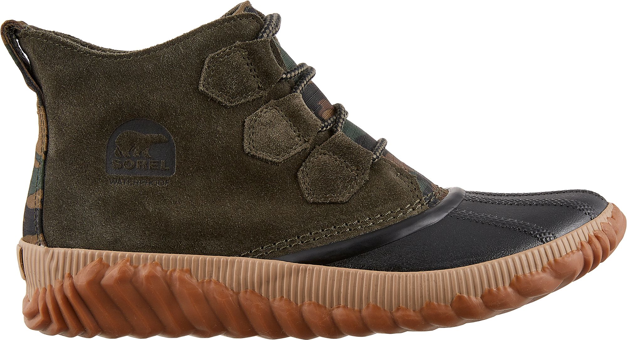 sorel women's out n about plus camouflage waterproof winter boots