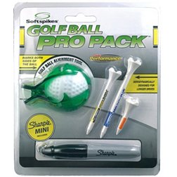 Softspikes Golf Ball Alignment Tool & 3 Pride Performance Tees