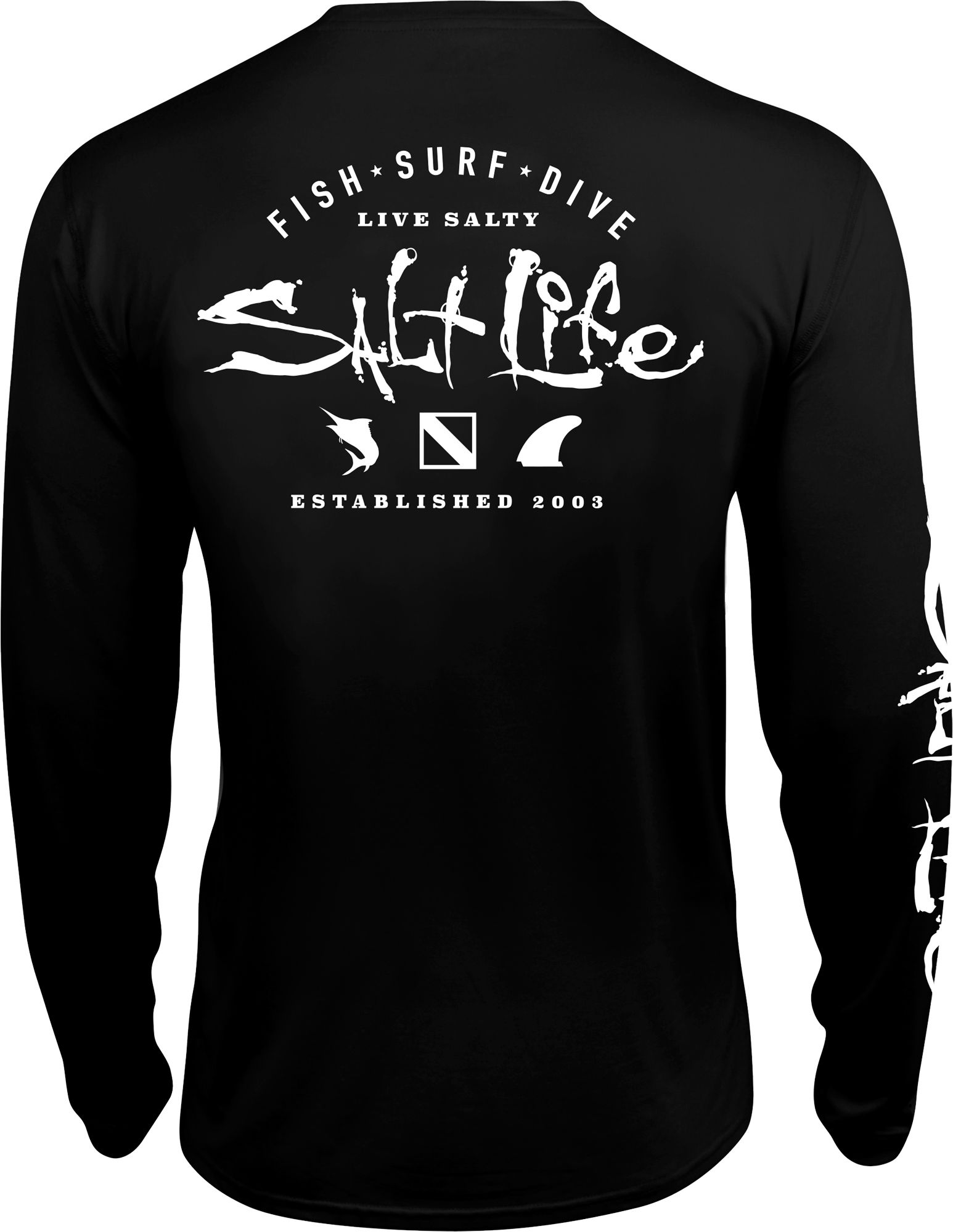 Salt Life Men's Watermans Trifecta Performance Long Sleeve Shirt