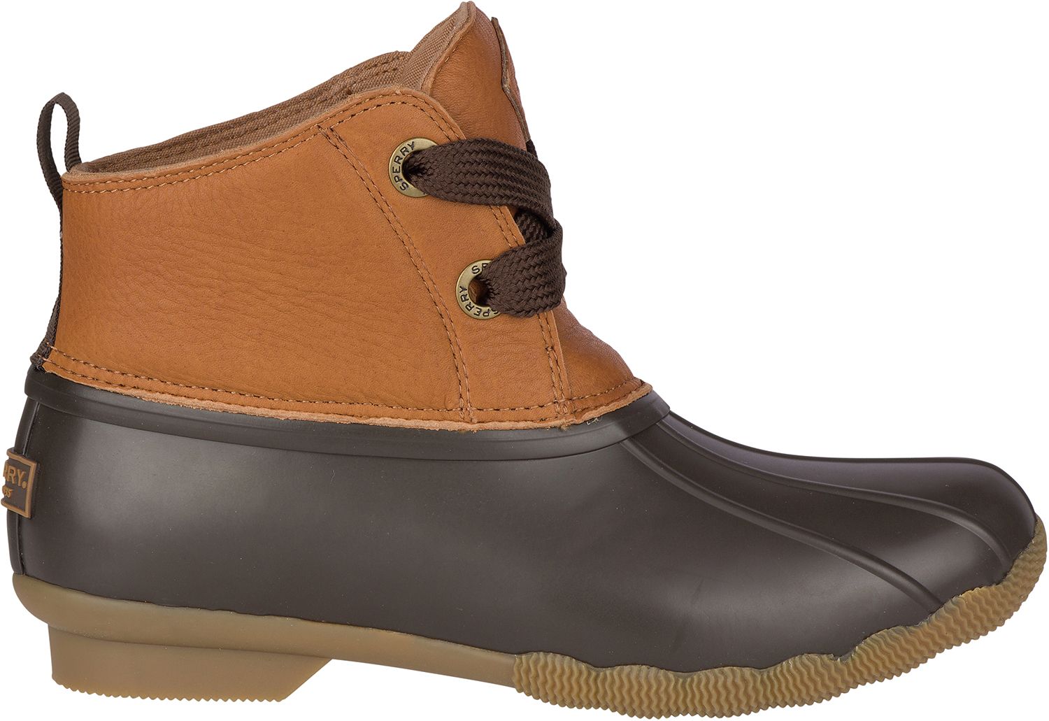orange sperry duck boots