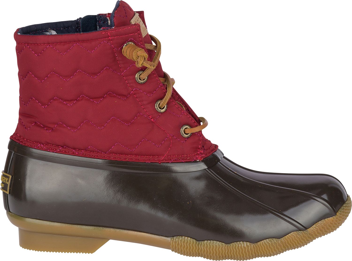 rose gold sperry duck boots