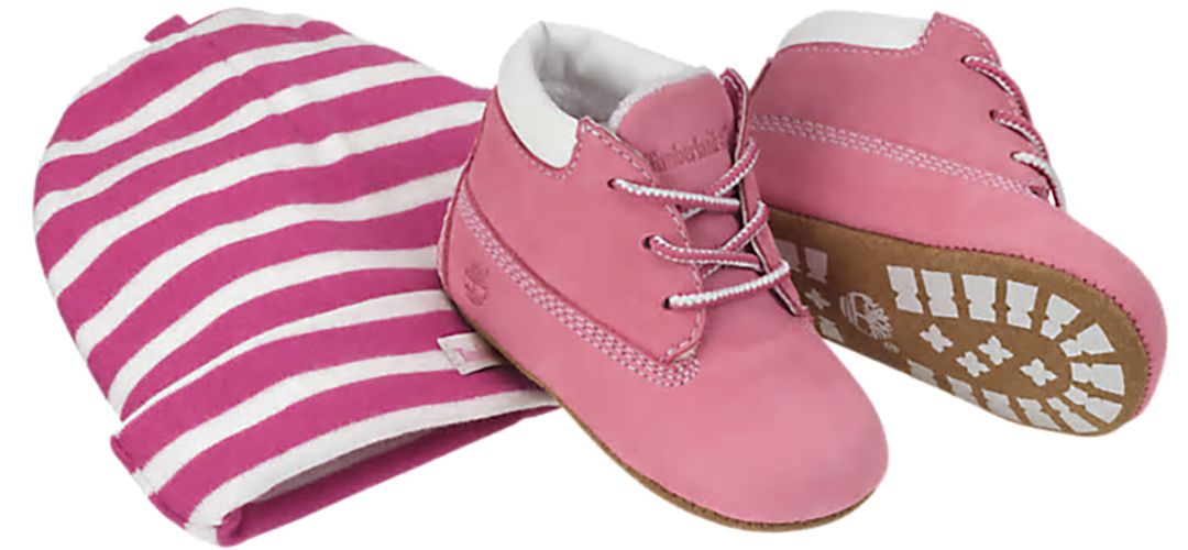 Timberland Infant Crib Booties With Hat Field Stream