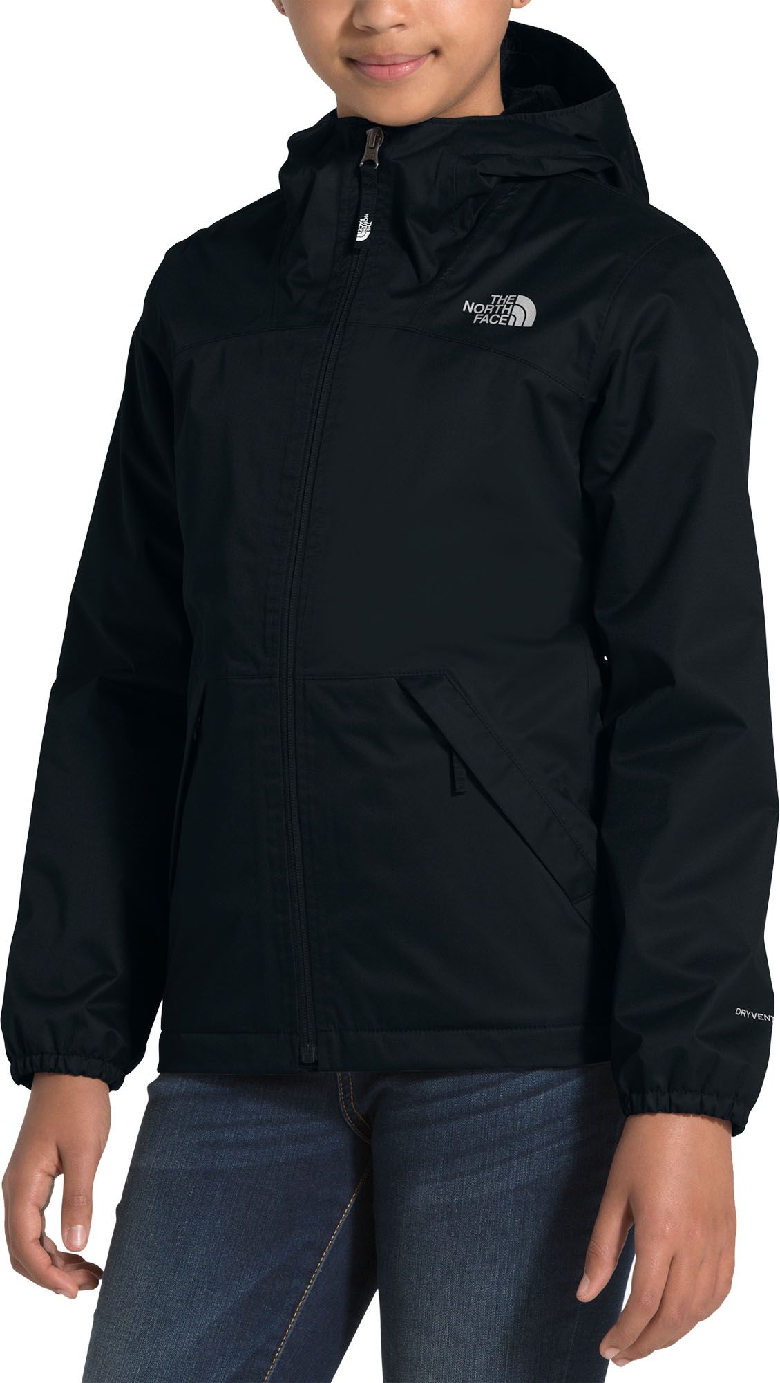 the north face junior warm storm jacket black