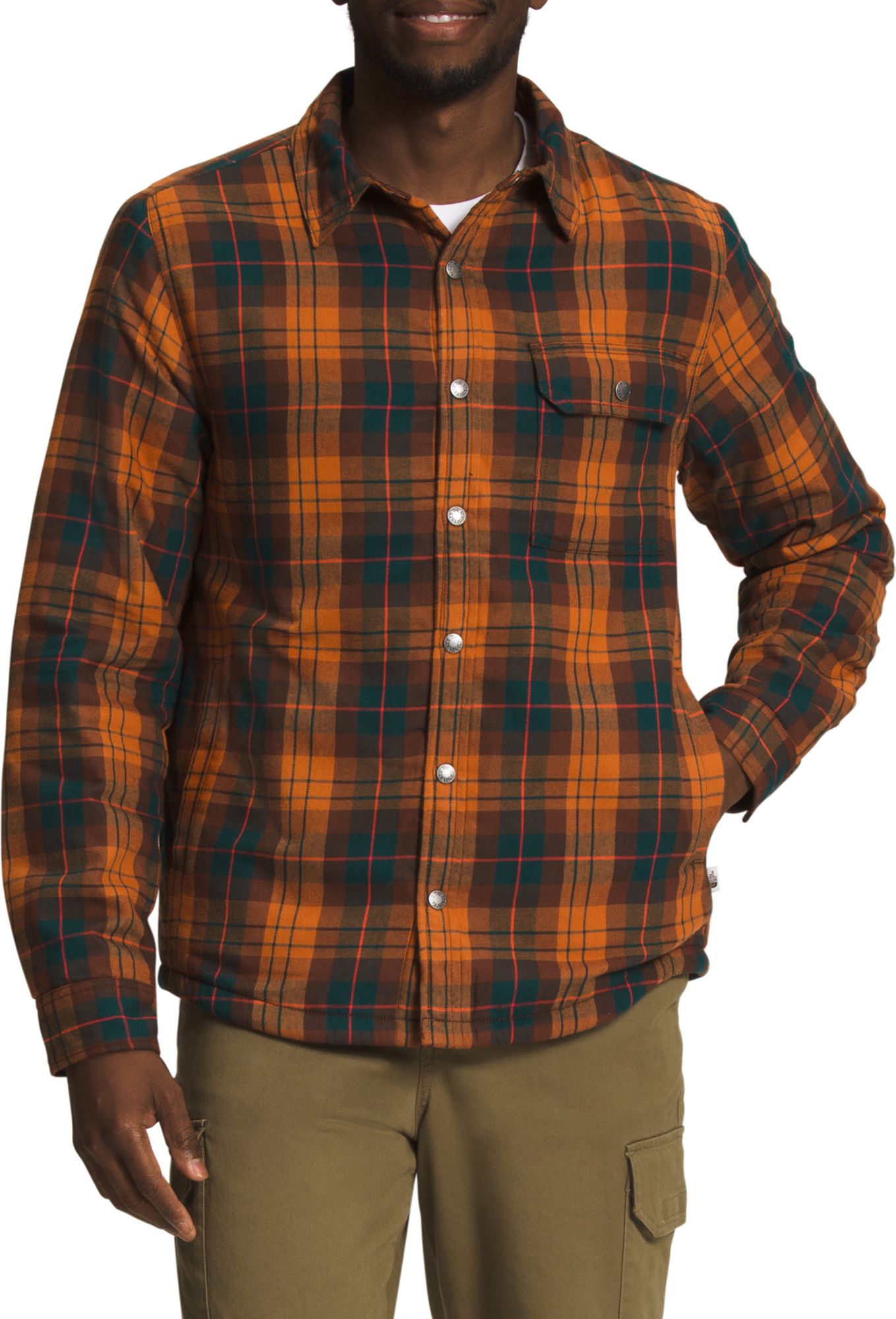Leather Brwn M Icon Plaid