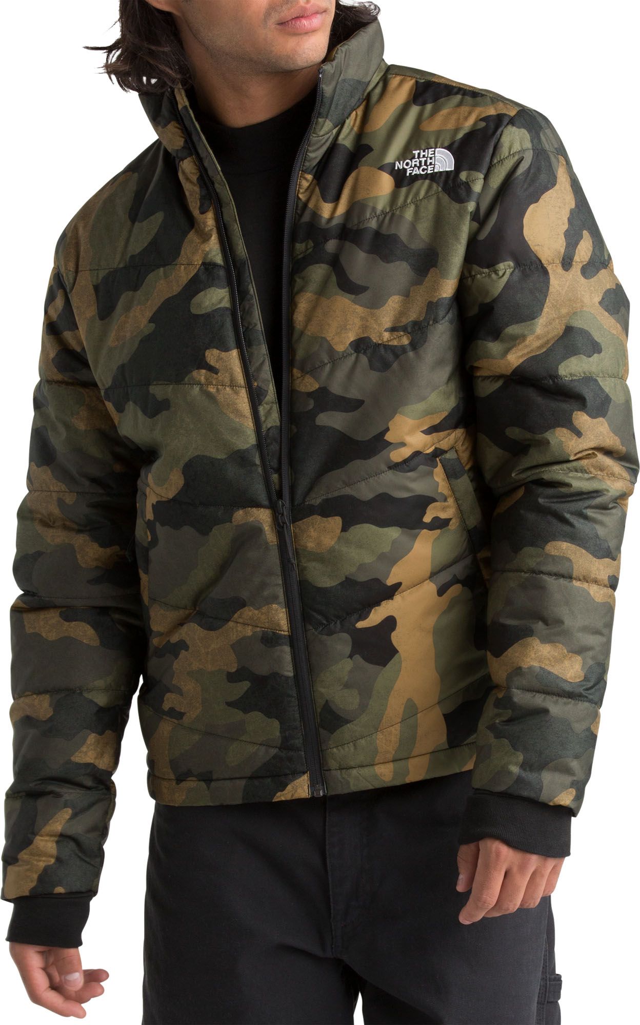 mens north face camo hoodie